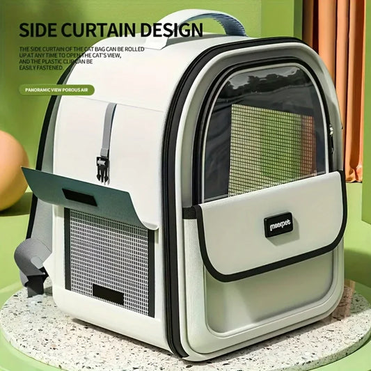 Pet Backpack for Cats And Dogs Large Outdoor Transparent Capsule Breathable Carrying Bag Pet Supplies